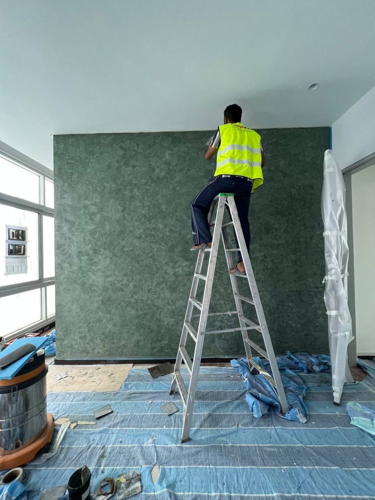 Kerja kemasan dinding ciri dalaman oleh Painthero.
