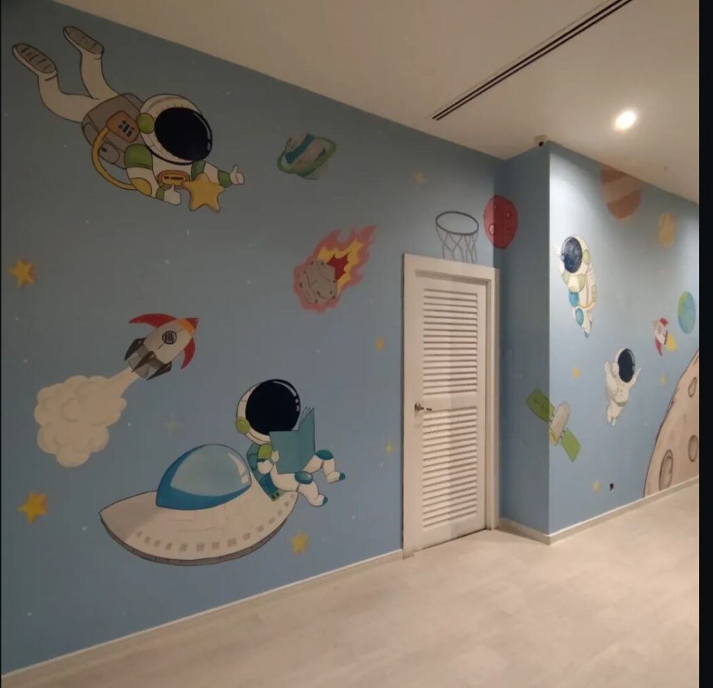 Custom wall mural painting