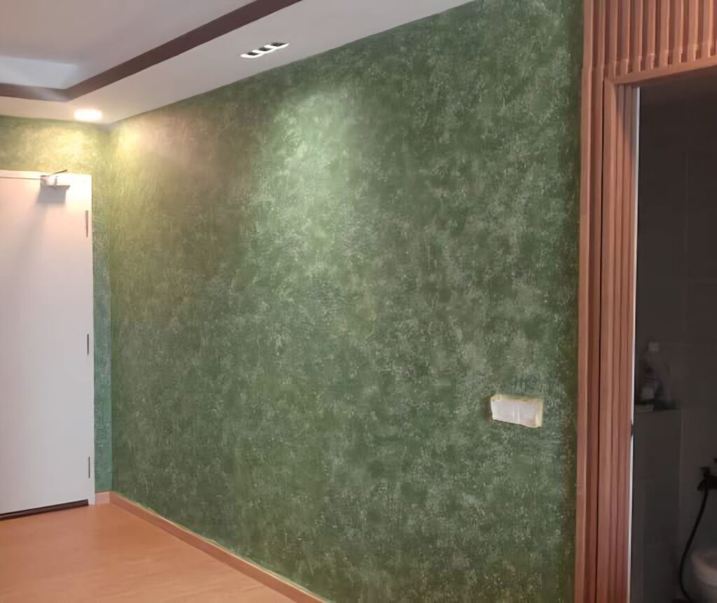 Textured wall paint finish